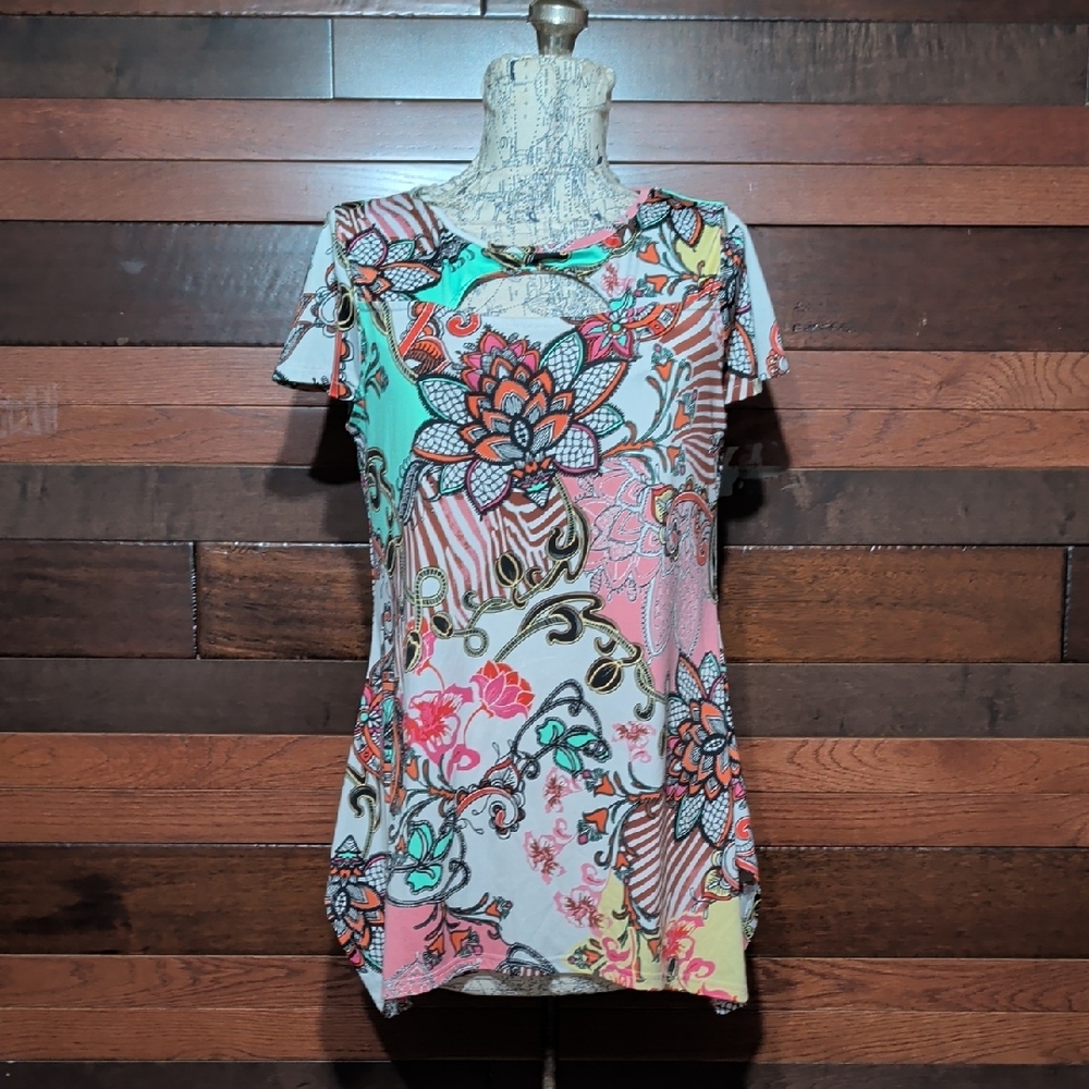 Sunny Leigh Floral Multicolor Women's Top